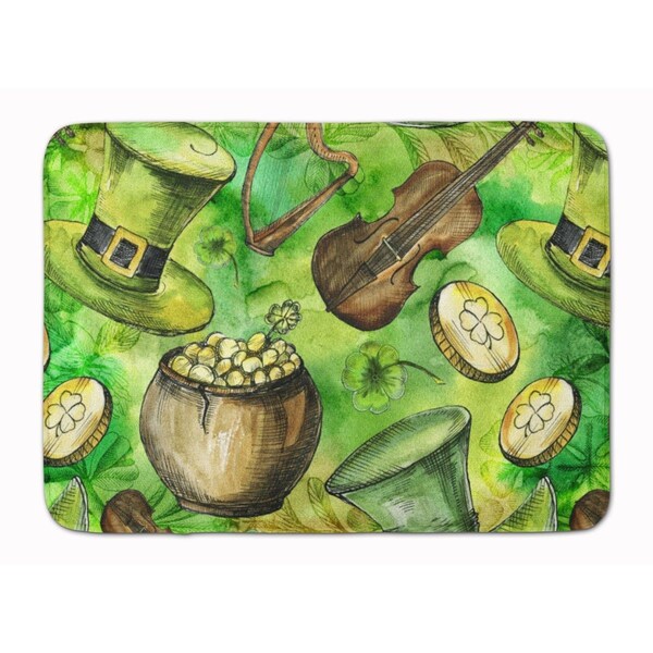 Carolines Treasures Luck of the Irish Machine Washable Memory Foam Mat BB5755RUG - main